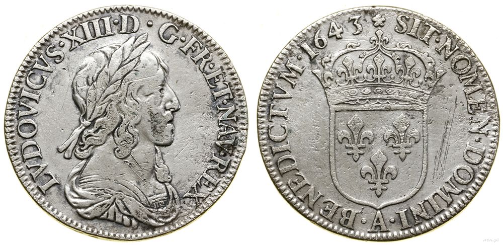Francja, 1/4, 1643 A