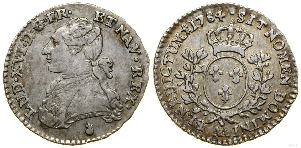 Francja, 1/10 ecu au buste habille, 1784 AA