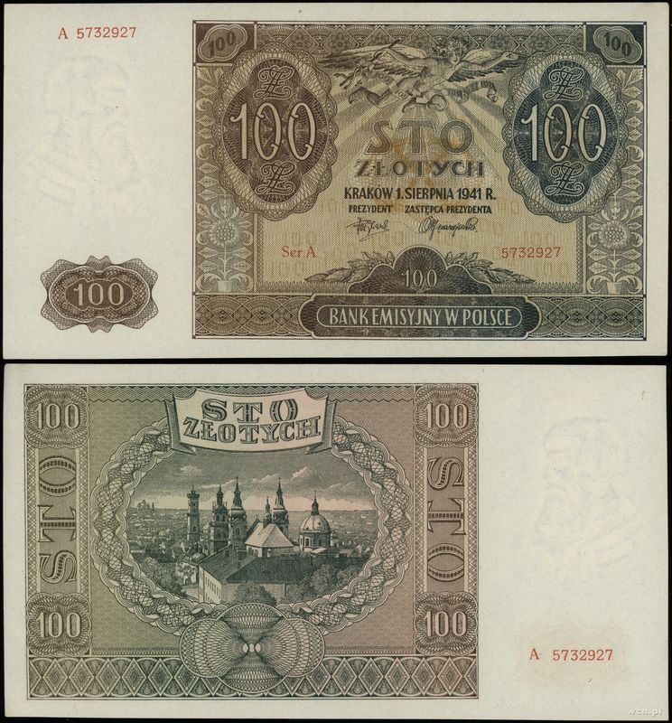 Polska, 100 złotych, 1.08.1941