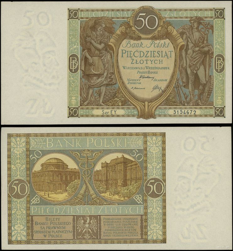 Polska, 50 złotych, 1.09.1929