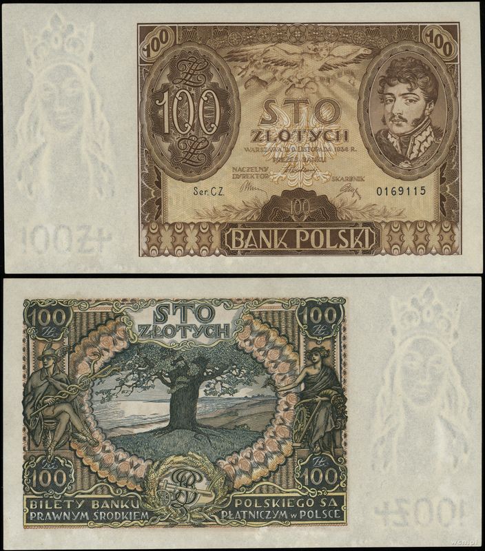 Polska, 100 złotych, 9.11.1934