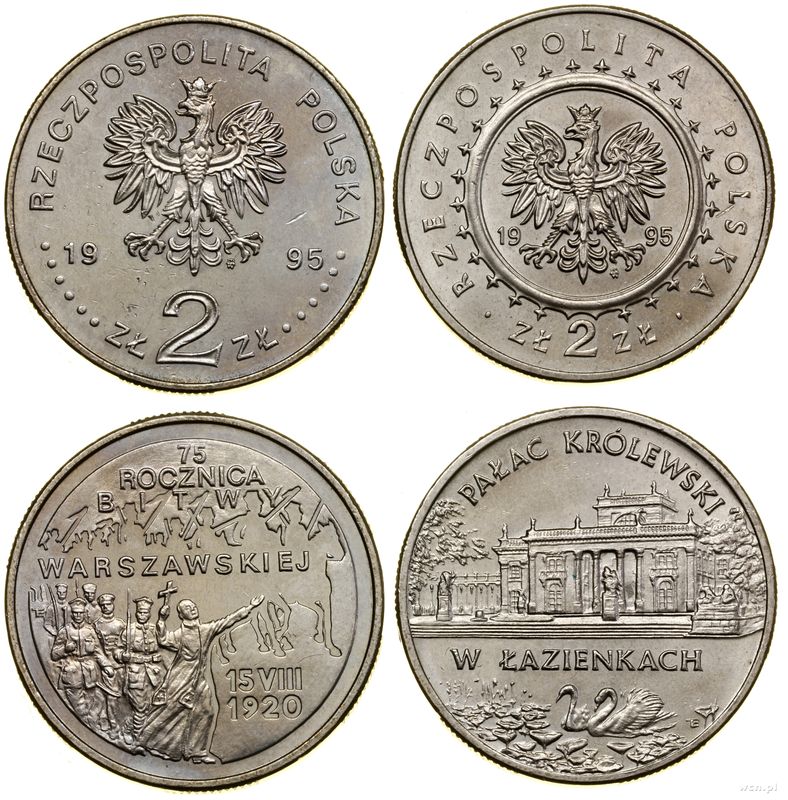 Polska, zestaw: 2 x 2 złote, 1995