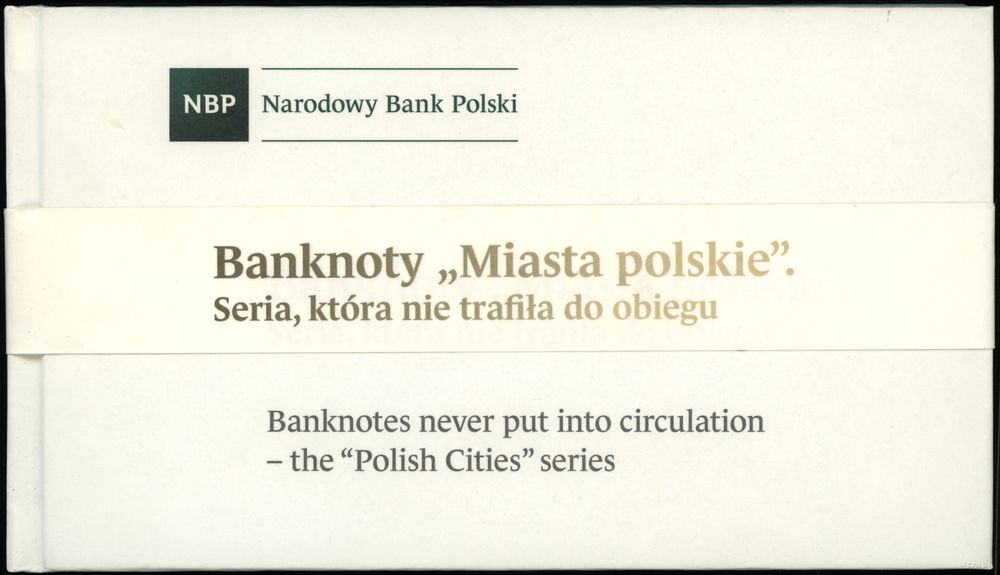 Polska, zestaw banknotów obiegowych Miasta Polskie, 1.03.1990