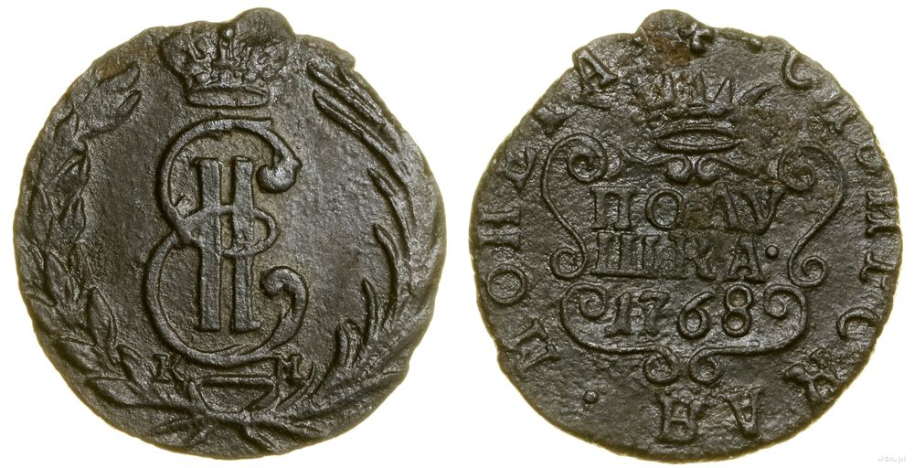 Rosja, połuszka, 1768 KM
