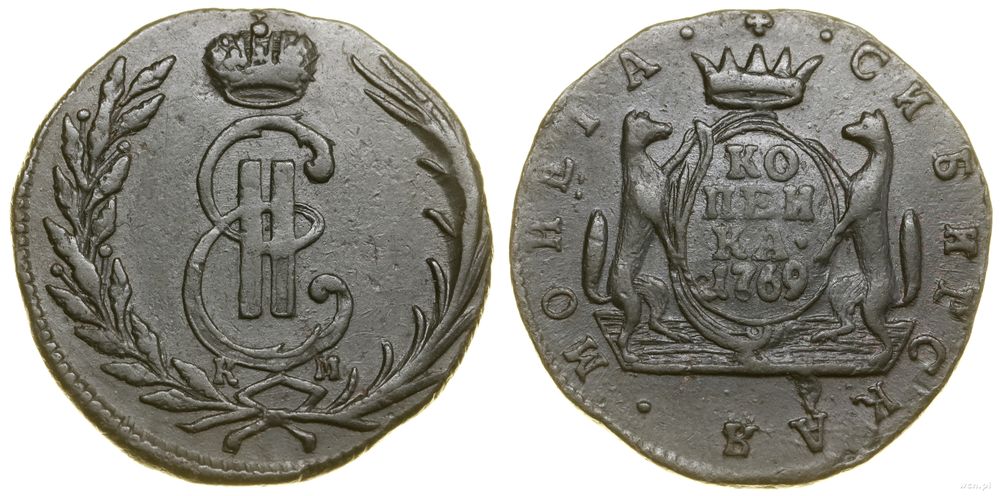 Rosja, kopiejka, 1769 KM