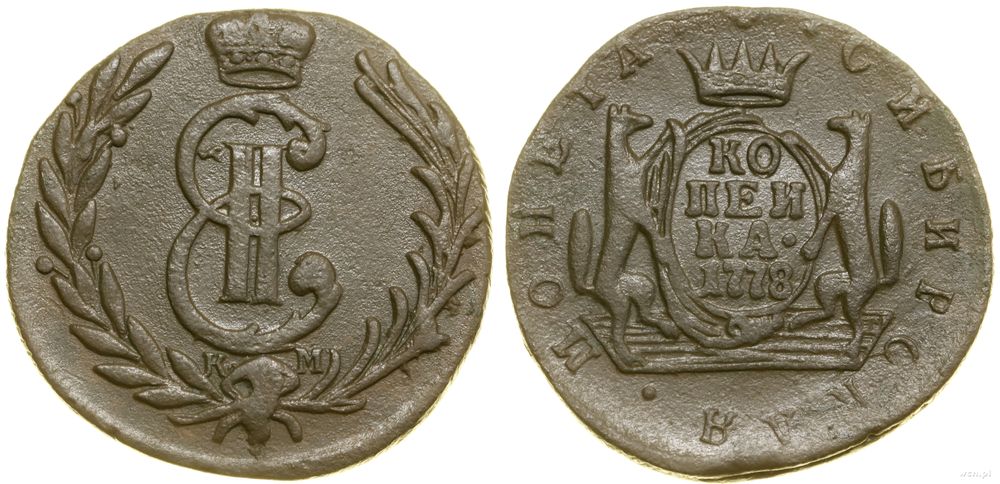Rosja, kopiejka, 1778 KM