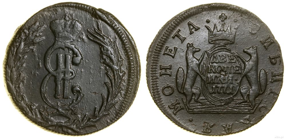 Rosja, 2 kopiejki, 1771 KM