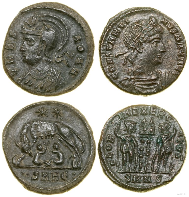 Cesarstwo Rzymskie, zestaw 2 x follis