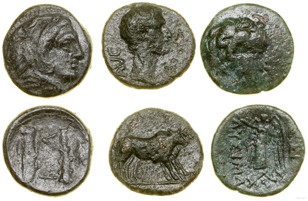 Grecja i posthellenistyczne, zestaw 3 monet