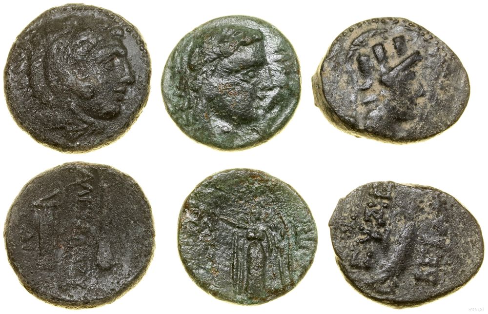 Grecja i posthellenistyczne, zestaw 3 monet