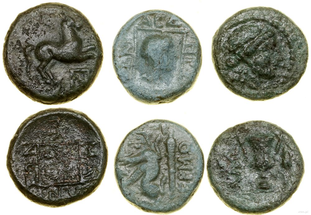 Grecja i posthellenistyczne, zestaw 3 monet