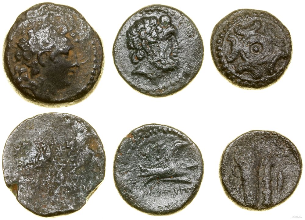 Grecja i posthellenistyczne, zestaw 3 monet