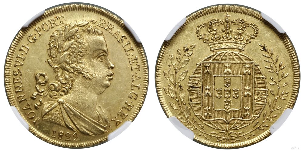 Portugalia, 2 escudo (1/2 peça), 1822