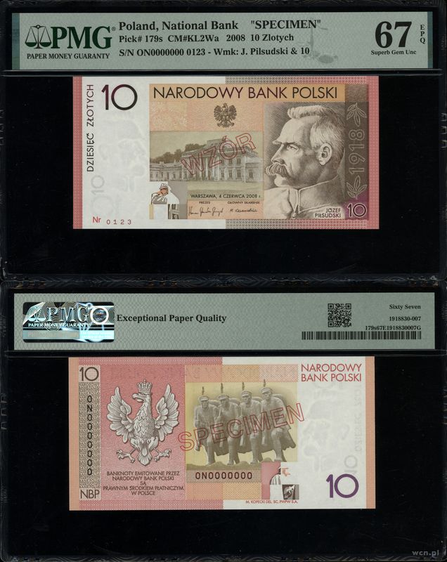 Polska, 10 złotych, 4.06.2008