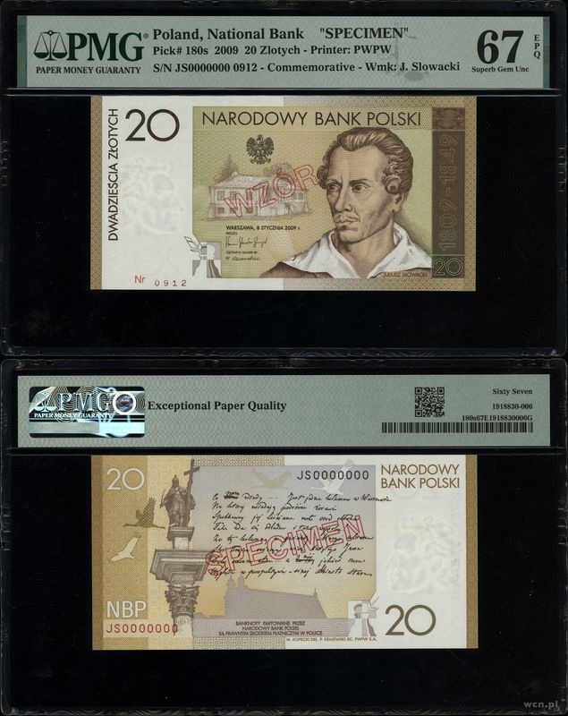Polska, 20 złotych, 8.01.2009