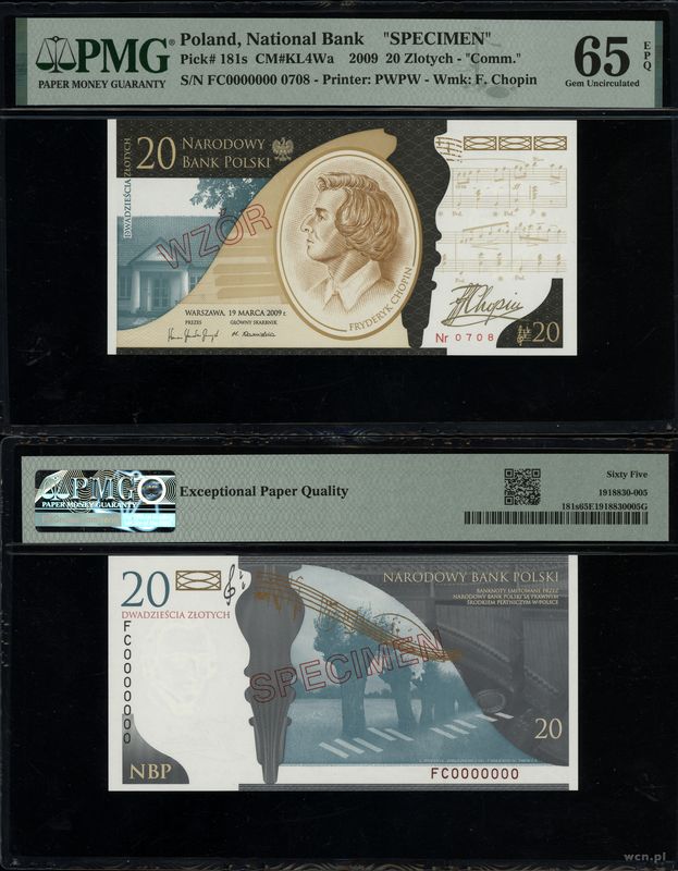 Polska, 20 złotych, 19.03.2009