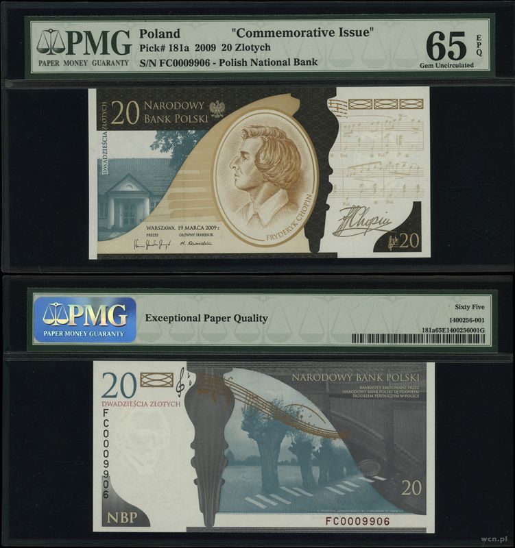 Polska, 20 złotych, 19.03.2009