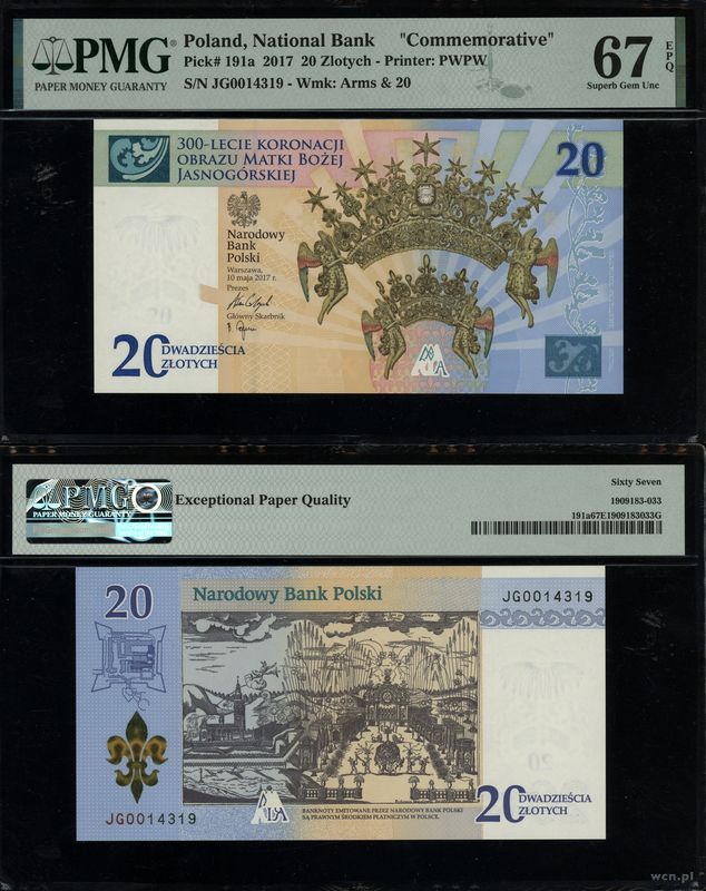 Polska, 20 złotych, 10.05.2017