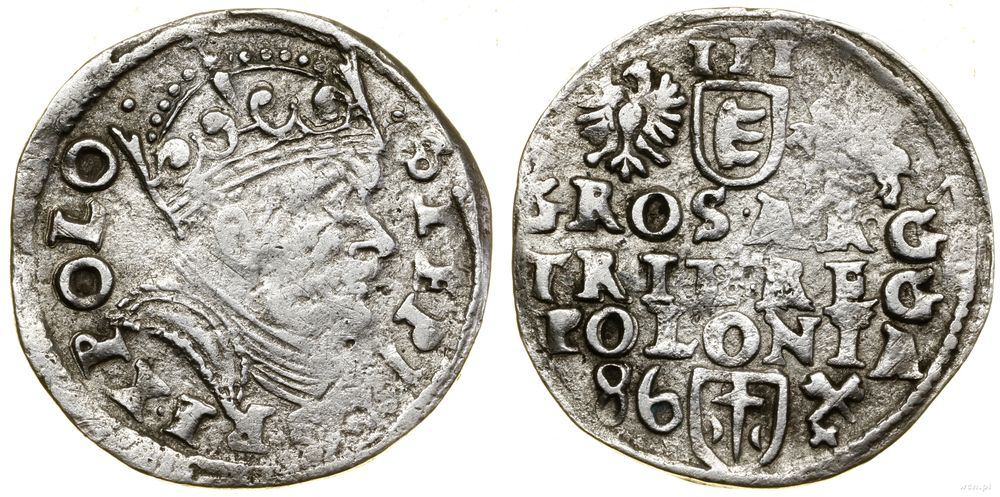Polska, trojak, 1586