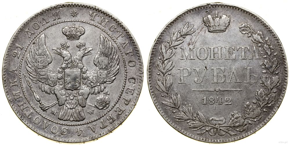 Polska, rubel, 1842 MW