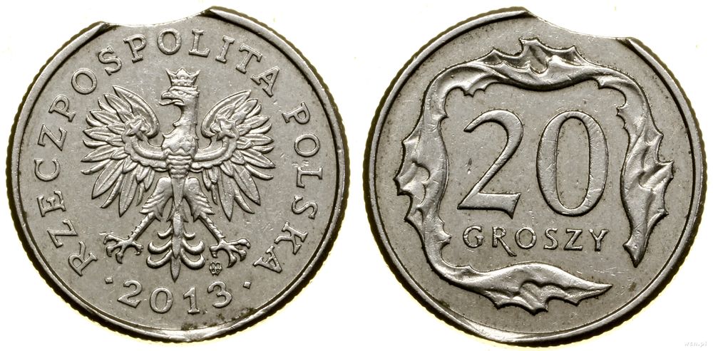 Polska, 20 groszy - DESTRUKT MENNICZY, 2013