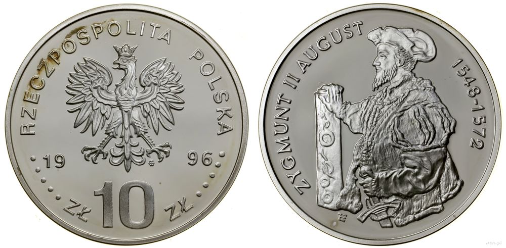 Polska, 10 złotych, 1996