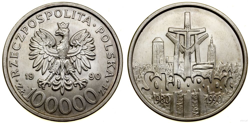 Polska, 100.000 złotych, 1990