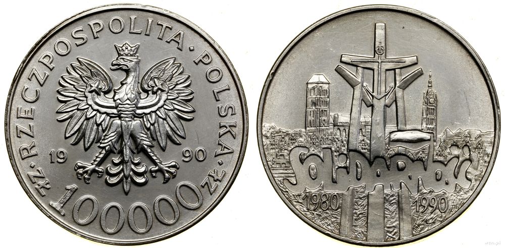 Polska, 100.000 złotych, 1990