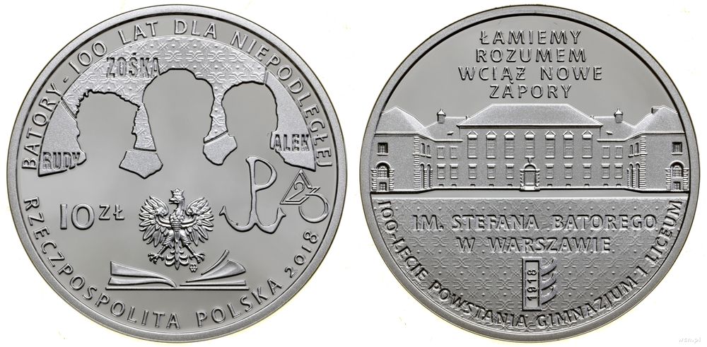 Polska, 10 złotych, 2018