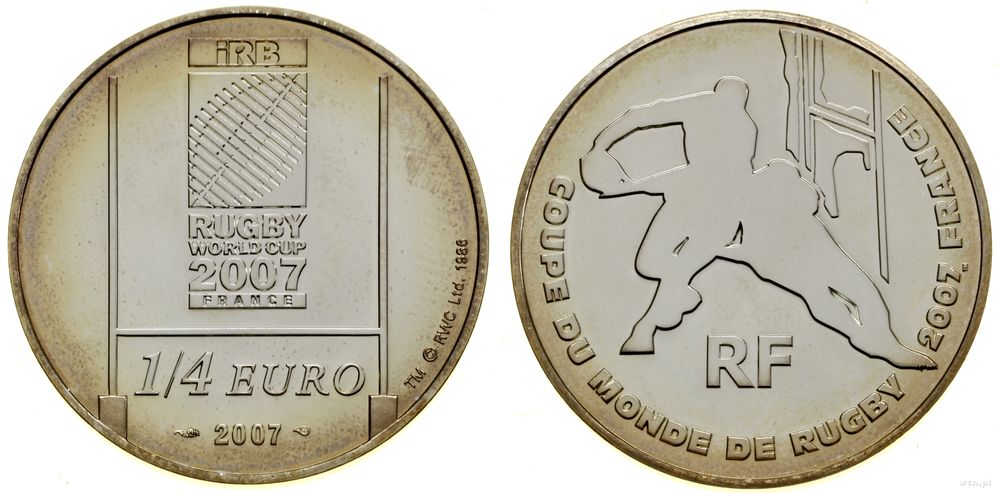 Francja, 1/4 euro, 2007