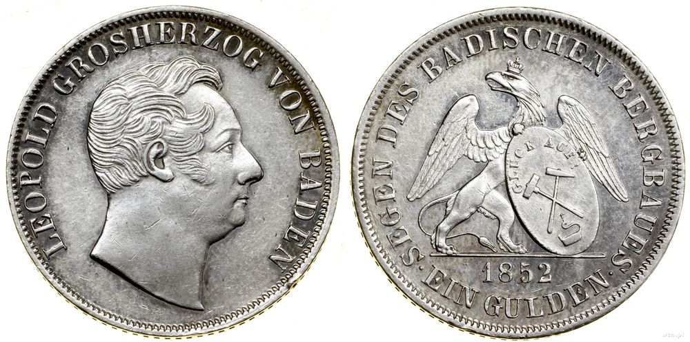 Niemcy, gulden (Ausbeutegulden), 1852