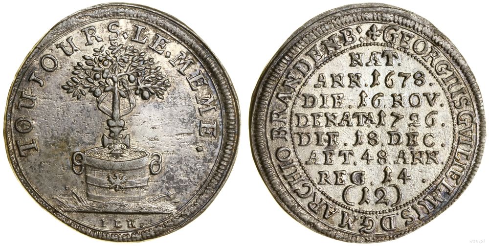 Niemcy, 1/12 talara pośmiertne, 1726 ILR