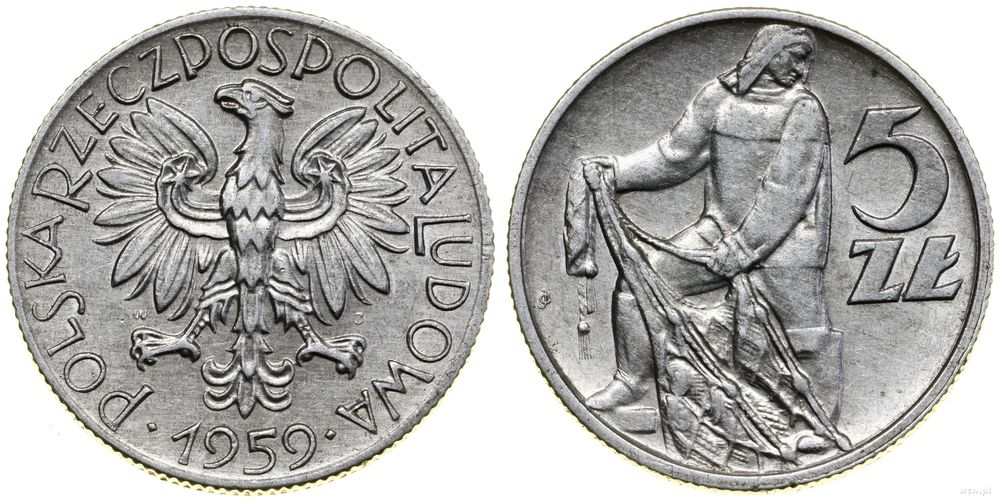 Polska, 5 złotych, 1959