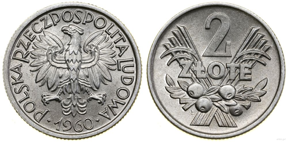 Polska, 2 złote, 1960