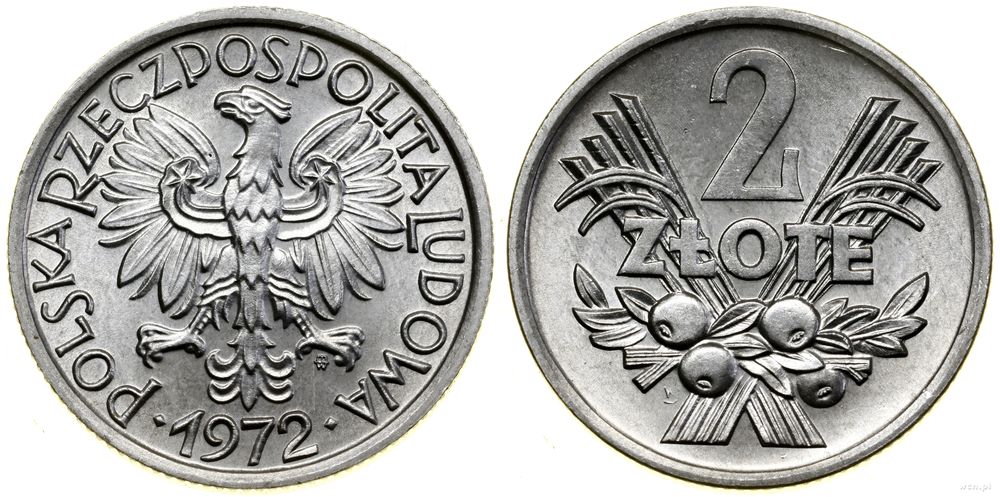 Polska, 2 złote, 1972