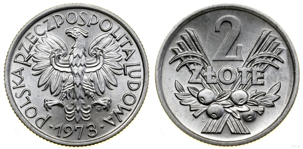 Polska, 2 złote, 1973