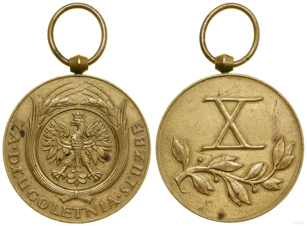 Polska, Brązowy Medal za Długoletnią Służbę (X lat), od 1938