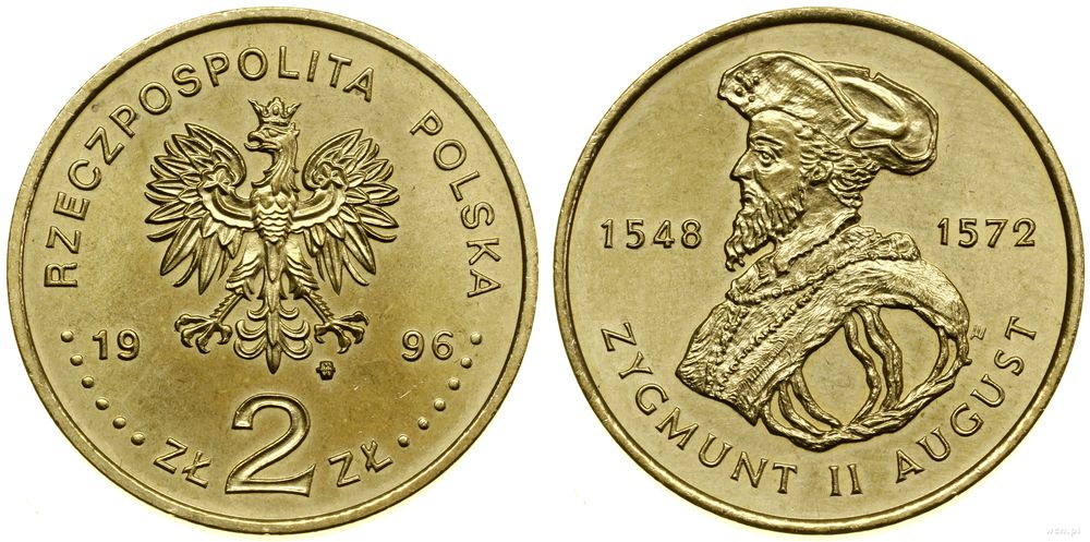 Polska, 2 złote, 1996