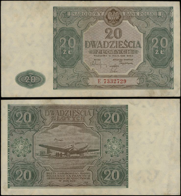 Polska, 20 złotych, 15.05.1946