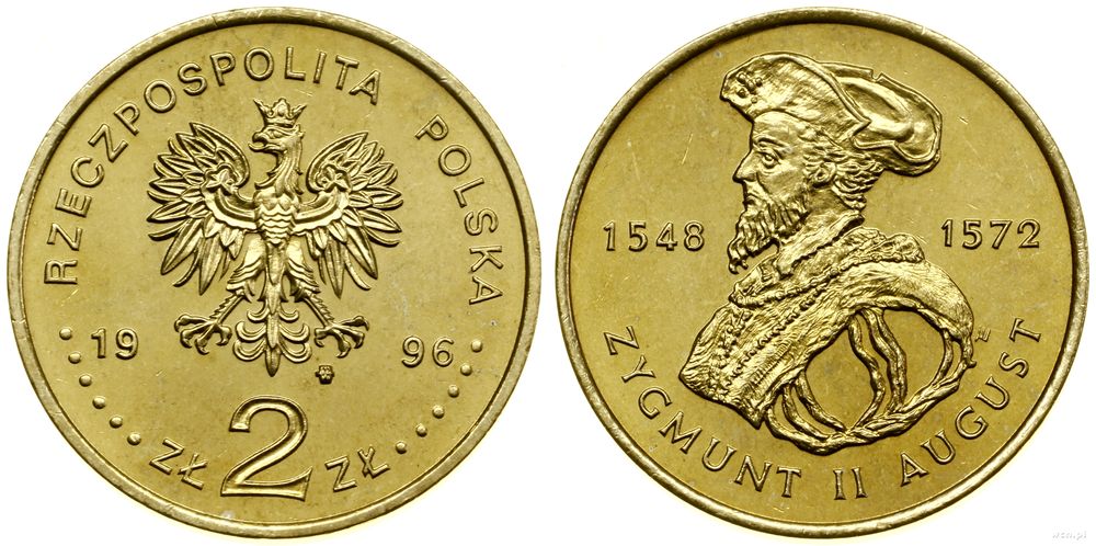Polska, 2 złote, 1996