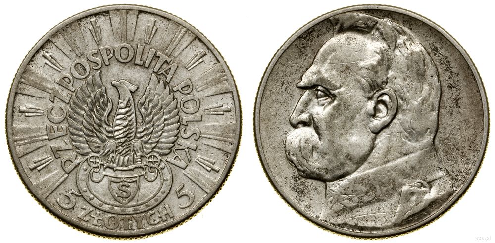 Polska, 5 złotych, 1934 S