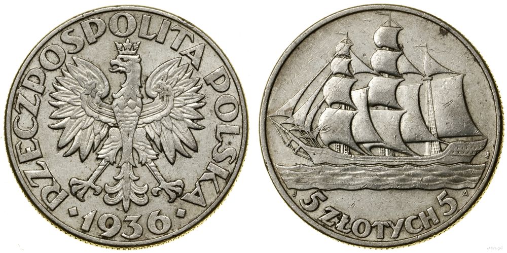 Polska, 5 złotych, 1936