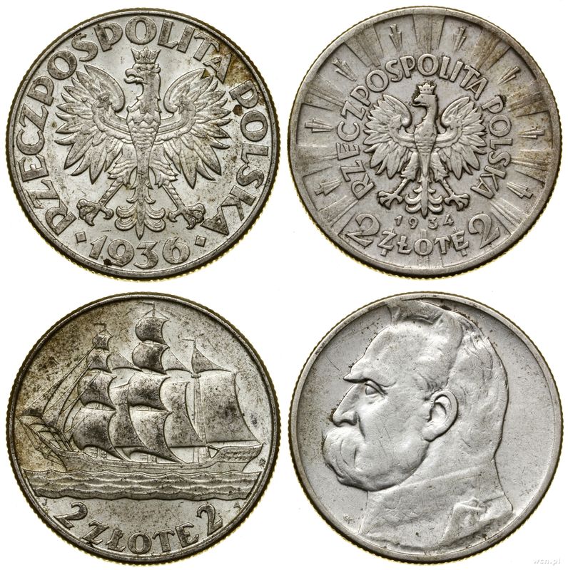 Polska, zestaw 2 x 2 złote