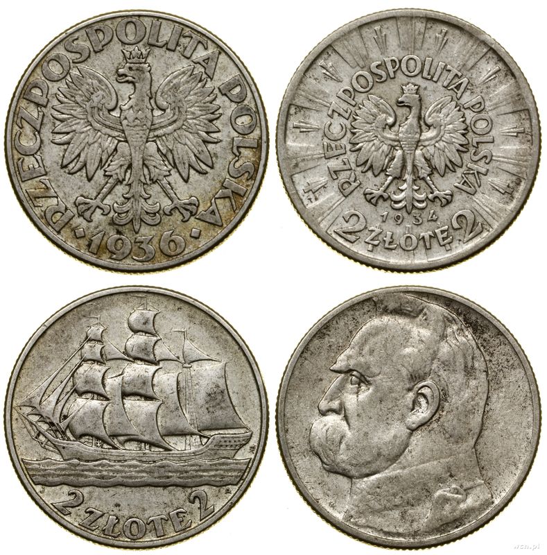 Polska, zestaw 2 x 2 złote