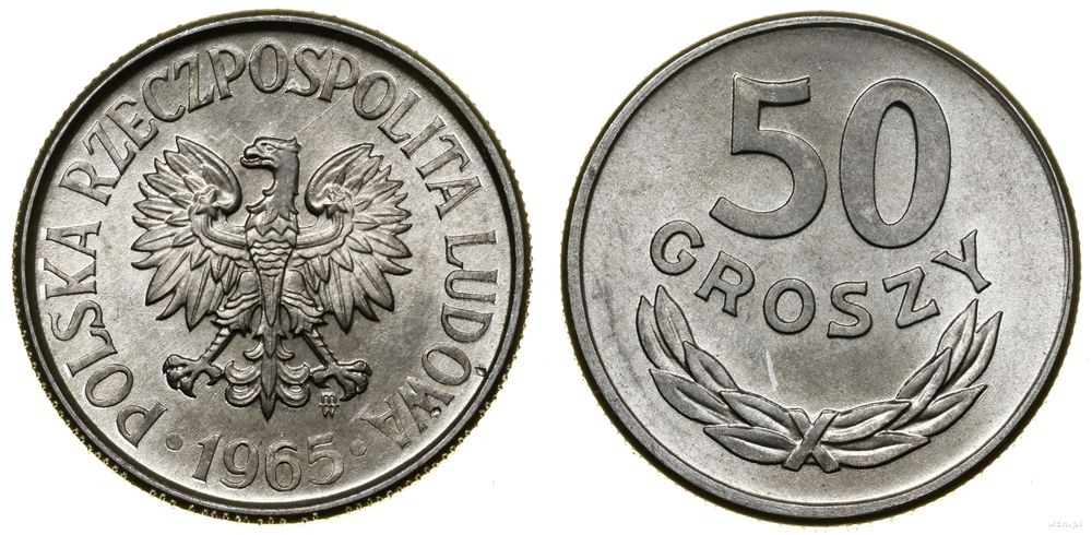 Polska, 50 groszy, 1965