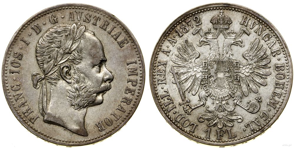 Austria, floren, 1872