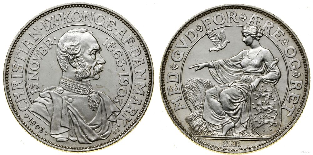 Dania, 2 korony, 1903