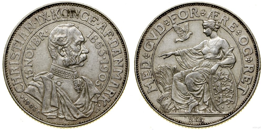 Dania, 2 korony, 1903