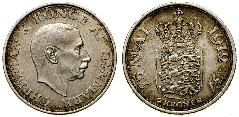 Dania, 2 korony, 1937