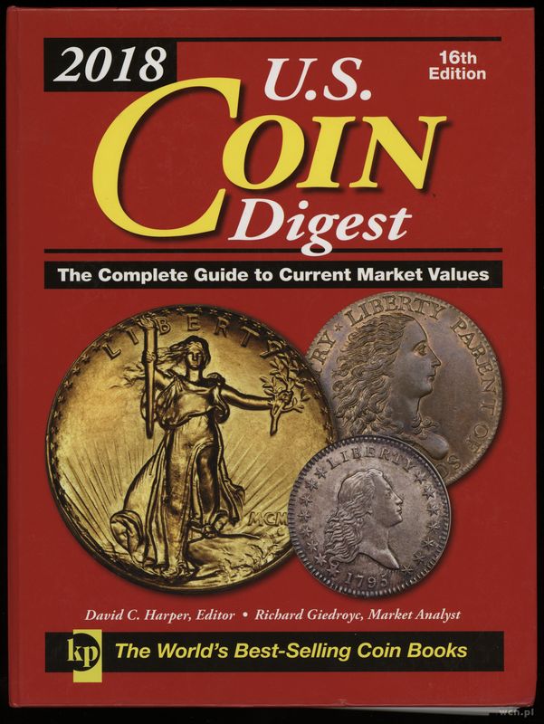 wydawnictwa zagraniczne, Harper David C., Giedroyc Richard – 2018 U.S. Coin Digest. The Complete Gu..